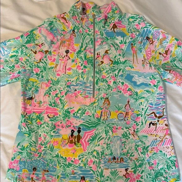 Lilly Pulitzer upf 50+ skipper popover - Let’s Get Together - Picture 3 of 5